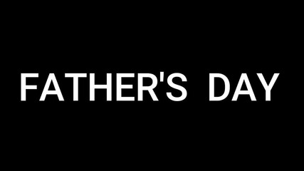 FATHERS day 4k VIDEO animation, best dad celebration, paternal love message, family 