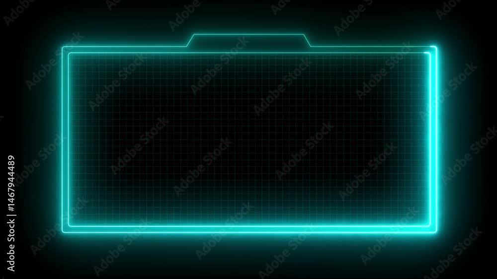 Poster live streaming neon text frame animation box frame neon frame live streaming game live stream overla