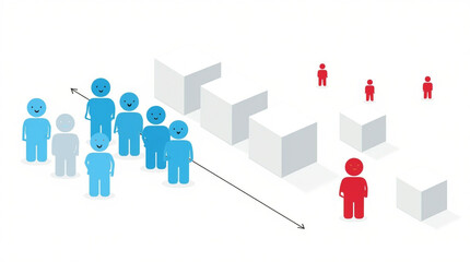 business team with graph