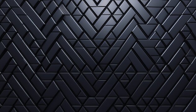 futuristic high tech dark background with a triangular block structure wall texture with a 3d triangle tile pattern 3d render