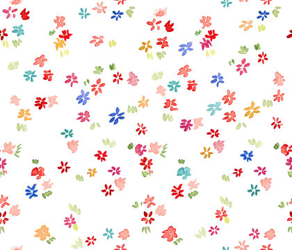 Seamless floral pattern for textile. elegant flowers. colorful classic and elegant flowers with Ditsy Floral Pattern, water color pattern new and unique wallpaper for baby small flowers kids pattern.