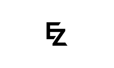 EZ initial letter, monogram logo