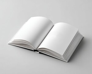 open book with blank pages
