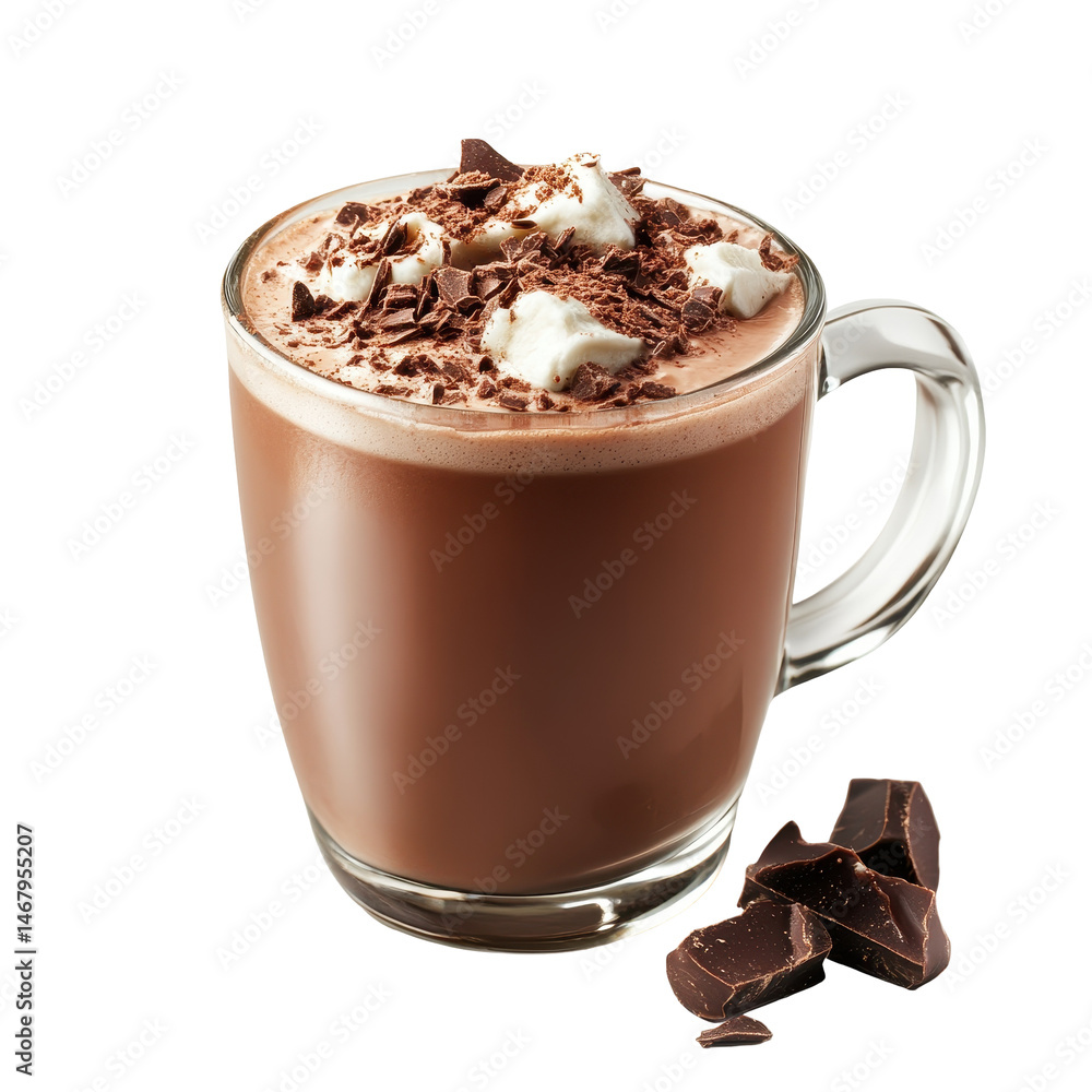 Poster umami cocoa isolated on transparent background .