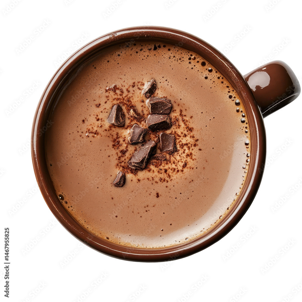 Poster umami cocoa isolated on transparent background .