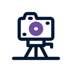 tripod duotone icon. Sleek and modern vector icon for websites, mobile apps, marketing materials, and corporate design. Fully scalable and ready to use.