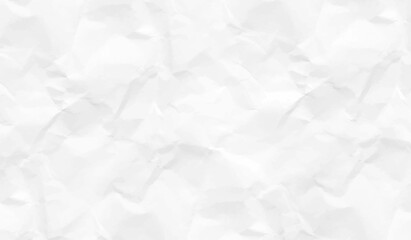 White paper wrinkled texture abstract background. wallpaper, webpage, copy space for text.