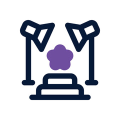 spot light duotone icon. Sleek and modern vector icon for websites, mobile apps, marketing materials, and corporate design. Fully scalable and ready to use.