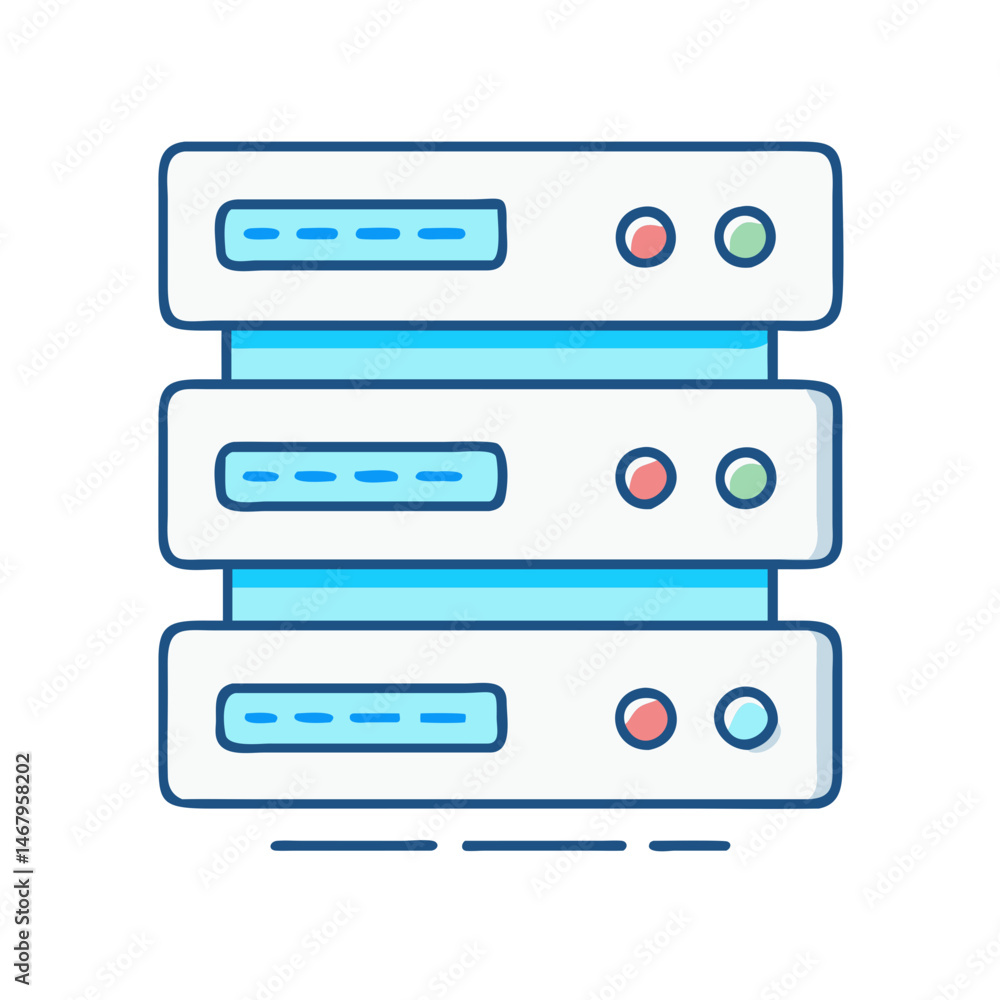 Poster server data center storage network database system technology cloud computing hosting servers rack