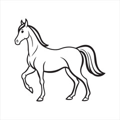 Obraz premium arabian horse Vector Art illustration