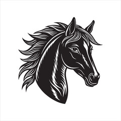 arabian horse Vector Art illustration