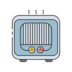 Portable space heater radiator electric heater appliance home heating element appliance for room heat