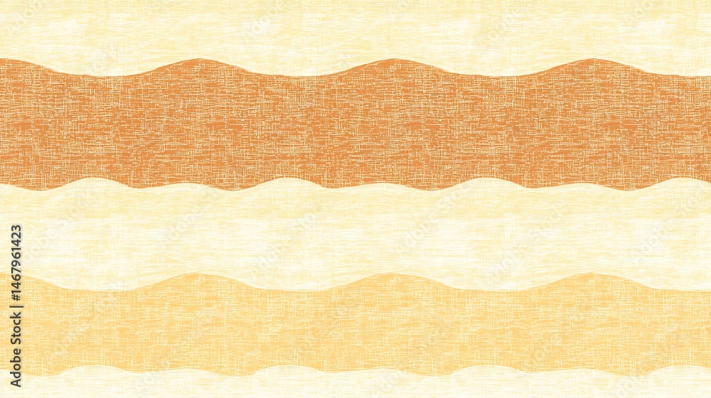 Poster warm tones and wavy textured pattern background with smooth transitions