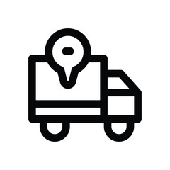 tracking line icon. Clean and minimalist vector icon for websites, mobile apps, presentations, and logos. Fully scalable and customizable for any project.