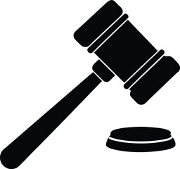 Judge Gavel Icon Vector Illustration