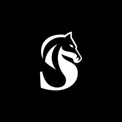 letter S horse logo