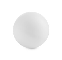 One ping pong ball isolated on white