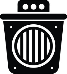 Speaker Grill Icon Vector Illustration