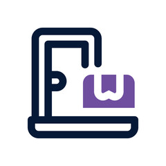 home delivery duotone icon. Sleek and modern vector icon for websites, mobile apps, marketing materials, and corporate design. Fully scalable and ready to use.