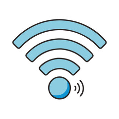 Wifi signal icon wireless internet connection symbol network technology hotspot access point concept