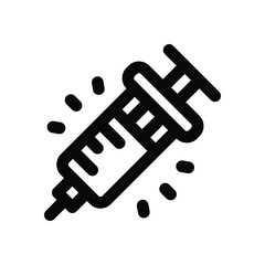 syringe line icon. Clean and minimalist vector icon for websites, mobile apps, presentations, and logos. Fully scalable and customizable for any project.