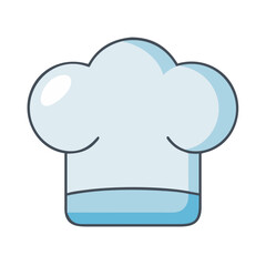 Chef hat vector illustration for culinary arts cooking and baking chef uniform professional kitchen