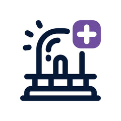 Obraz premium siren duotone icon. Sleek and modern vector icon for websites, mobile apps, marketing materials, and corporate design. Fully scalable and ready to use.