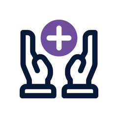 health care duotone icon. Sleek and modern vector icon for websites, mobile apps, marketing materials, and corporate design. Fully scalable and ready to use.