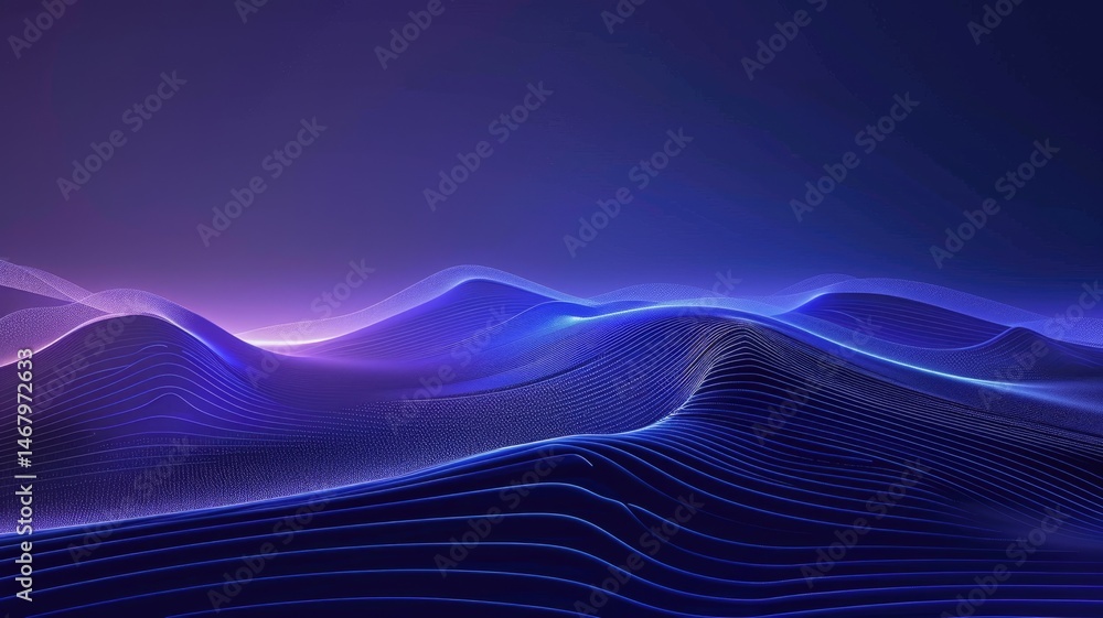 Aufkleber abstract vertical blue light streaks. digital art for design and print. abstract image of blue gradi