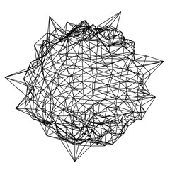 abstract sketch of a wire