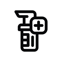 spray line icon. Clean and minimalist vector icon for websites, mobile apps, presentations, and logos. Fully scalable and customizable for any project.