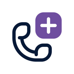 call duotone icon. Sleek and modern vector icon for websites, mobile apps, marketing materials, and corporate design. Fully scalable and ready to use.