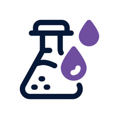 flask duotone icon. Sleek and modern vector icon for websites, mobile apps, marketing materials, and corporate design. Fully scalable and ready to use.