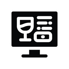 description product glyph icon. Strong and solid vector icon for websites, mobile interfaces, presentations, and visual branding. High quality and easy to edit.