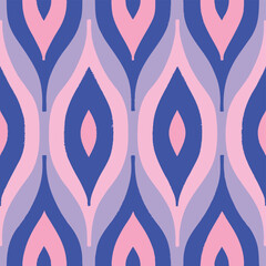 mid mod ogee repeat pattern vector illustration design