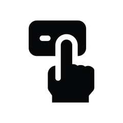 Obraz premium buy glyph icon. Strong and solid vector icon for websites, mobile interfaces, presentations, and visual branding. High quality and easy to edit.