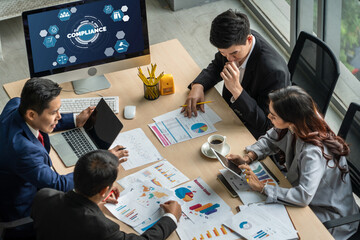 Compliance system for modish online corporate business to meet quality standard