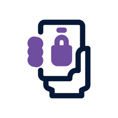 order online duotone icon. Sleek and modern vector icon for websites, mobile apps, marketing materials, and corporate design. Fully scalable and ready to use.