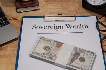 Sovereign Wealth Fund Document with Cash Display
