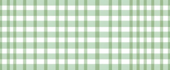 Sage Green and White Gingham Pattern
