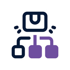 product management duotone icon. Sleek and modern vector icon for websites, mobile apps, marketing materials, and corporate design. Fully scalable and ready to use.