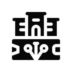 digital business glyph icon. Strong and solid vector icon for websites, mobile interfaces, presentations, and visual branding. High quality and easy to edit.