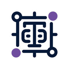 typhografy duotone icon. Sleek and modern vector icon for websites, mobile apps, marketing materials, and corporate design. Fully scalable and ready to use.