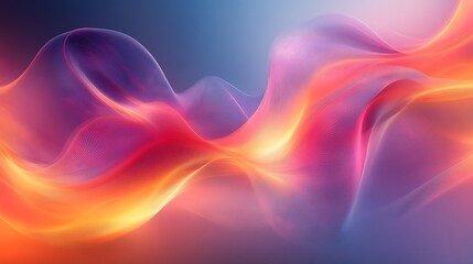 Fototapeta premium Abstract Neon Waves with Vibrant Swirling Light and Dynamic Motion 