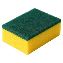 Cleaning Sponge Two Sided Dishwashing Sponge Green Yellow Kitchen Cleaning Tool