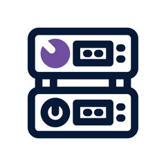 amplifier duotone icon. Sleek and modern vector icon for websites, mobile apps, marketing materials, and corporate design. Fully scalable and ready to use.