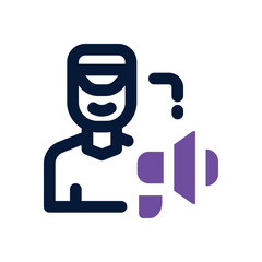 movie director duotone icon. Sleek and modern vector icon for websites, mobile apps, marketing materials, and corporate design. Fully scalable and ready to use.