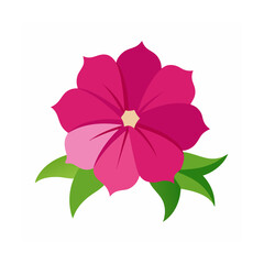 Flower Icon Vector on White Background  Minimal Floral Clipart for Design Projects

