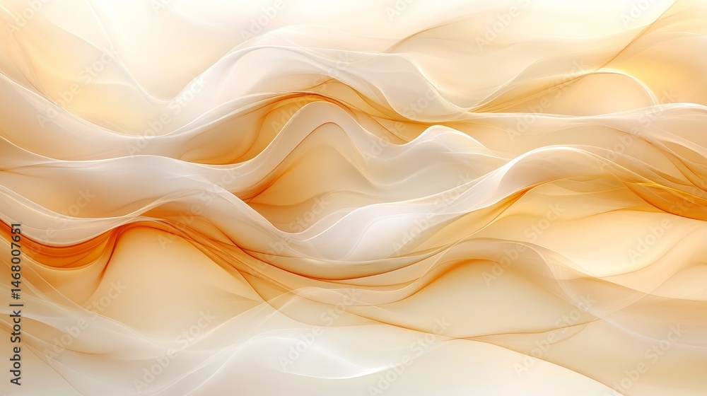 Aufkleber abstract golden waves background elegant and flowing design with dynamic lines and soft gradient