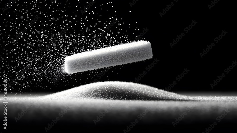 Poster smooth chalk dust background with soft smudge pattern